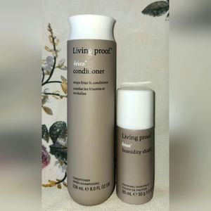 Living Proof No-Frizz Set: Conditioner 236ml (8.0 fl.oz) & Humidity Shield 60ml
